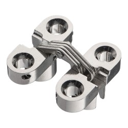 Петля потайная мебельная 15.07.118-0 цвет цинк 180° длина 25 мм