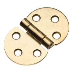 Петля карточная мебельная 15.09.410-0 цвет латунь длина 48 мм