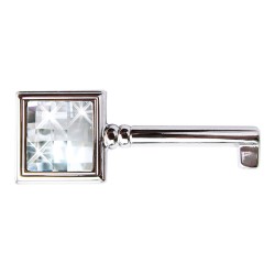 Ключ мебельный 15.511.42.SWA.07 цвет глянцевый хром с кристаллом Swarovski