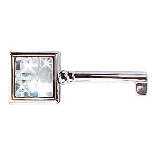 Ключ мебельный 15.511.42.SWA.07 цвет глянцевый хром с кристаллом Swarovski