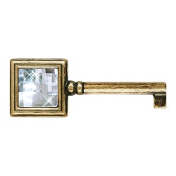 Ключ мебельный 15.511.42.SWA.12 цвет античная бронза с кристаллом Swarovski