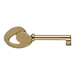 Ключ мебельный 15.531.46.DIA.19 цвет глянцевое золото 24К, бриллиантовое паве