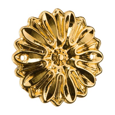 Накладка декоративная 15.708.00.19 цвет глянцевое золото 24К диаметр 33 мм 