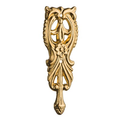 Накладка декоративная 15.740.01.19 цвет глянцевое золото 24К длина 82 мм 