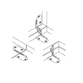 Петля для раскладного стола Elu-2 15.80.120-2 цвет латунь длина 85 мм