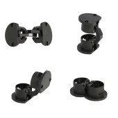 Петля для раскладного стола 15.80.201-5 цвет черный диаметр 35 мм