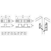 Мебельная шаровая защелка 22.01.004-0 цвет латунь 