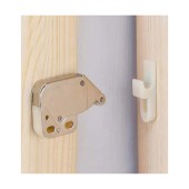 Мебельная шаровая защелка 22.01.010-2 цвет латунь, коричневый