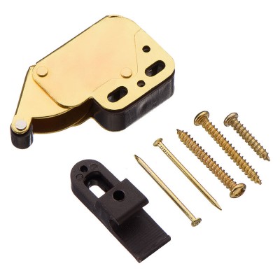 Мебельная шаровая защелка 22.01.010-2 цвет латунь, коричневый