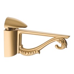 Полкодержатель 231020GM цвет матовое золото длина 123 мм, комплект 2 штуки