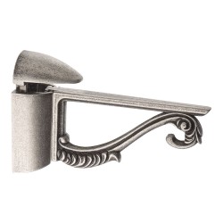 Полкодержатель 231020PV цвет старое серебро длина 123 мм, комплект 2 штуки