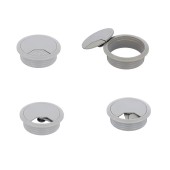 Заглушка кабель-канала круглая 25.20.061-0 цвет серый, пластик диаметр 60 мм