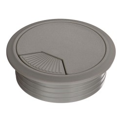 Заглушка кабель-канала круглая 25.20.061-0 цвет серый, пластик диаметр 60 мм