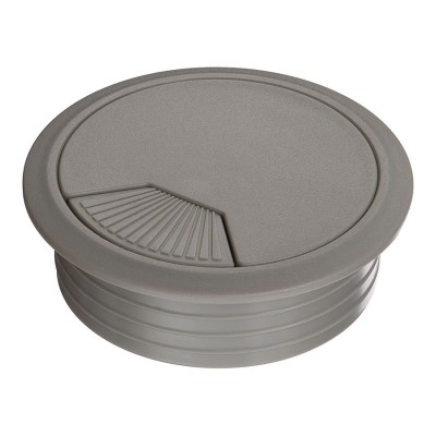 Заглушка кабель-канала круглая 25.20.061-0 цвет серый, пластик диаметр 60 мм