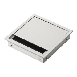 Заглушка кабель-канала квадратная FORRO 25.20.347-0 цвет алюминий, длина 120 мм 