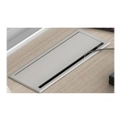 Заглушка кабель-канала прямоугольная MAMBO 25.20.380-0 цвет серебро, длина 300 мм