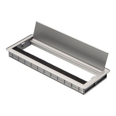 Заглушка кабель-канала прямоугольная MAMBO 25.20.380-0 цвет серебро, длина 300 мм