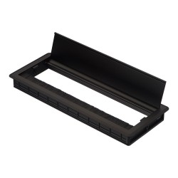 Заглушка кабель-канала прямоугольная MAMBO 25.20.381-0 цвет черный, длина 300 мм