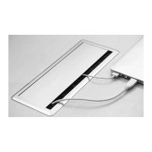 Заглушка кабель-канала прямоугольная MAMBO 25.20.381-0 цвет черный, длина 300 мм