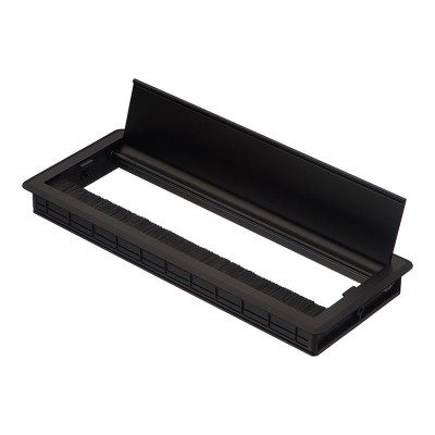 Заглушка кабель-канала прямоугольная MAMBO 25.20.381-0 цвет черный, длина 300 мм