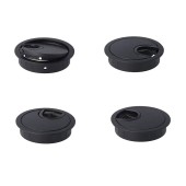 Заглушка кабель-канала круглая 25.20.434-0 цвет черный, цамак диаметр 60 мм 