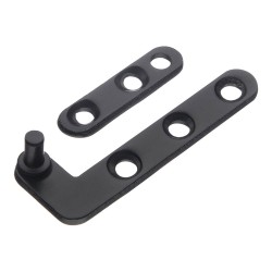 Петля пяточная мебельная 3084-14-D правая цвет черный длина 50 мм