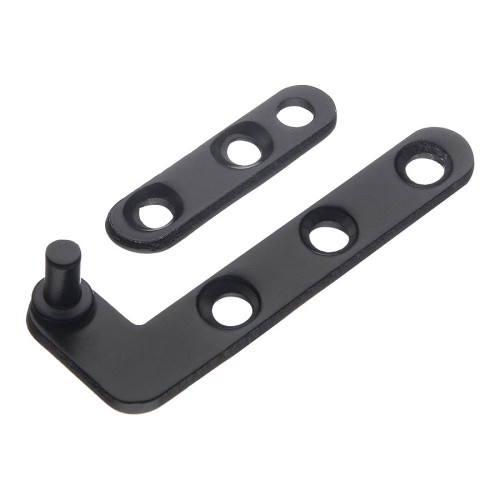 Петля пяточная мебельная 3084-14-D правая цвет черный длина 50 мм