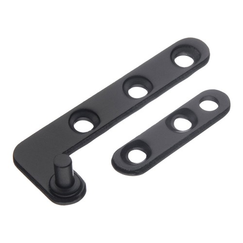 Петля пяточная мебельная 3084-14-I левая цвет черный длина 50 мм