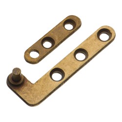 Петля пяточная мебельная 3084-22-D правая цвет старая бронза длина 50 мм