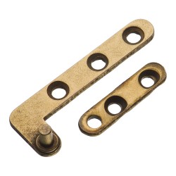Петля пяточная мебельная 3084-22-I левая цвет старая бронза длина 50 мм