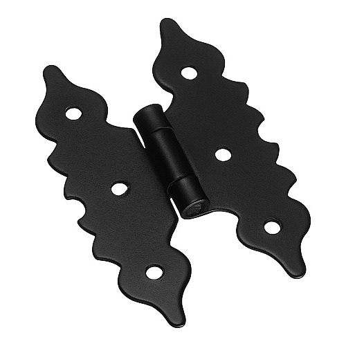 Петля карточная мебельная 3085-14 цвет черный длина 80 мм