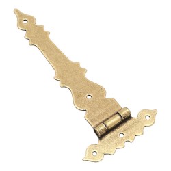 Петля карточная мебельная 3150-22 цвет старая бронза длина 152 мм 