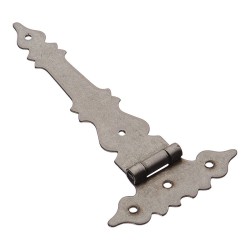 Петля карточная мебельная 3150-53 цвет старое серебро длина 152 мм