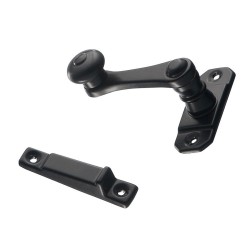 Мебельная защелка 3750305 ALDABA LATON 18MM NEGRA цвет черный матовый длина 70 мм 