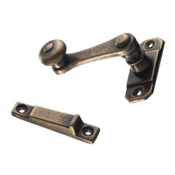 Мебельная защелка 3750306 ALDABA LATON 18MM CUERO LAC цвет старая бронза длина 70 мм 