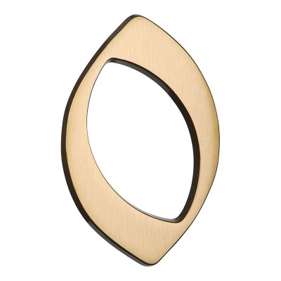 Номер на дверь цифра "0" античная латунь длина 120 мм, модель 700500-0000379