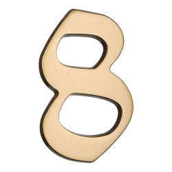 Номер на дверь цифра "8" античная латунь длина 120 мм, модель 700500-0080379