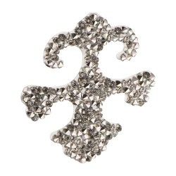 Накладка декоративная Valentina 702810-001CAL цвет серебро, кристаллы Swarovski длина 50 мм Накладка декоративная Valentina 702810-001CAL цвет серебро, кристаллы Swarovski длина 50 мм