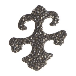 Накладка декоративная Valentina 702810-001SSHA цвет темно-серый, кристаллы Swarovski длина 50 мм Накладка декоративная Valentina 702810-001SSHA цвет темно-серый, кристаллы Swarovski длина 50 мм