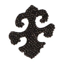 Накладка декоративная Valentina 702810-012280 цвет черный, кристаллы Swarovski длина 50 мм Накладка декоративная Valentina 702810-012280 цвет черный, кристаллы Swarovski длина 50 мм