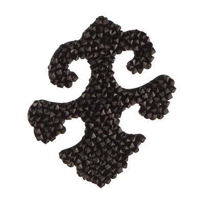 Накладка декоративная Valentina 702810-012280 цвет черный, кристаллы Swarovski длина 50 мм