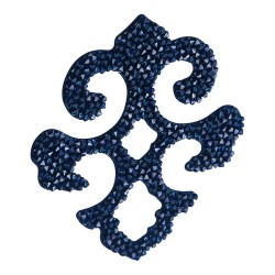 Накладка декоративная Valentina 702812-001BBL цвет синий, кристаллы Swarovski длина 66 мм Накладка декоративная Valentina 702812-001BBL цвет синий, кристаллы Swarovski длина 66 мм