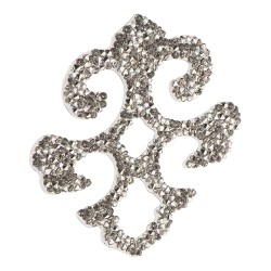 Накладка декоративная Valentina 702812-001CAL цвет серебро, кристаллы Swarovski длина 66 мм Накладка декоративная Valentina 702812-001CAL цвет серебро, кристаллы Swarovski длина 66 мм