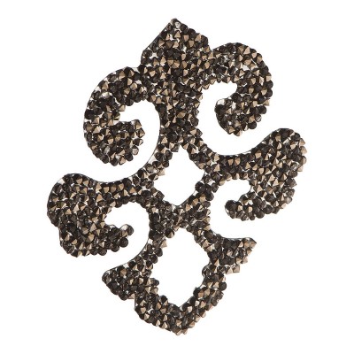 Накладка декоративная Valentina 702812-001SSHA цвет темно-серый, кристаллы Swarovski длина 66 мм