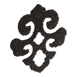 Накладка декоративная Valentina 702812-012280 цвет черный, кристаллы Swarovski длина 66 мм Накладка декоративная Valentina 702812-012280 цвет черный, кристаллы Swarovski длина 66 мм