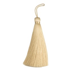 Декоративная кисть 8169 цвет №PF732 кремовый, отделка PF732 золото длина 150 мм Декоративная кисть 8169 цвет №PF732 кремовый, отделка PF732 золото длина 150 мм