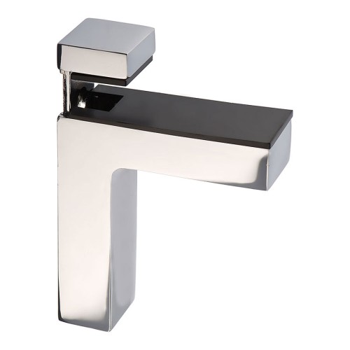 Полкодержатель 8450-70 цвет глянцевый хром длина 85 мм, комплект 2 штуки