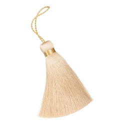 Декоративная кисть 9001 цвет PF732 кремовый, отделка 3005 золото длина 100 мм Декоративная кисть 9001 цвет PF732 кремовый, отделка 3005 золото длина 100 мм