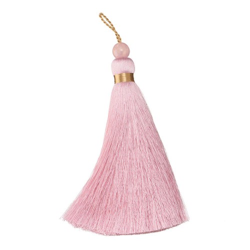 Декоративная кисть 9261 цвет PF1900 розовый, отделка 3002, бусина Rose Gold Fusion длина 150 мм Декоративная кисть 9261 цвет PF1900 розовый, отделка 3002, бусина Rose Gold Fusion длина 150 мм