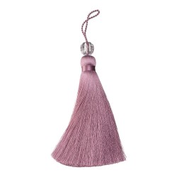 Декоративная кисть 9345 цвет C226 орхидея, отделка C226, бусина диско длина 120 мм Декоративная кисть 9345 цвет C226 орхидея, отделка C226, бусина диско длина 120 мм